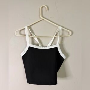 Black & White Strappy Tank Top